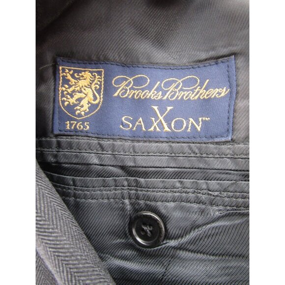 Brooks Brothers Sport Coat 41 Saxxon Tweed Blazer Herringbone Wool * - Picture 10 of 16